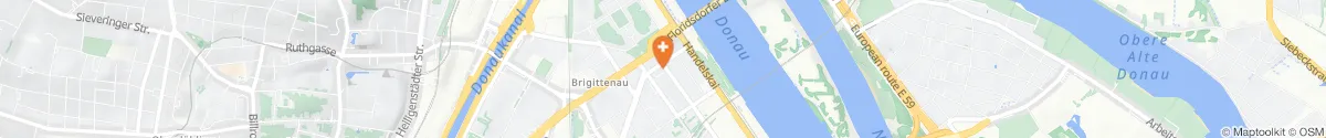 Kartendarstellung des Standorts für Apotheke Aurora in 1200 Wien